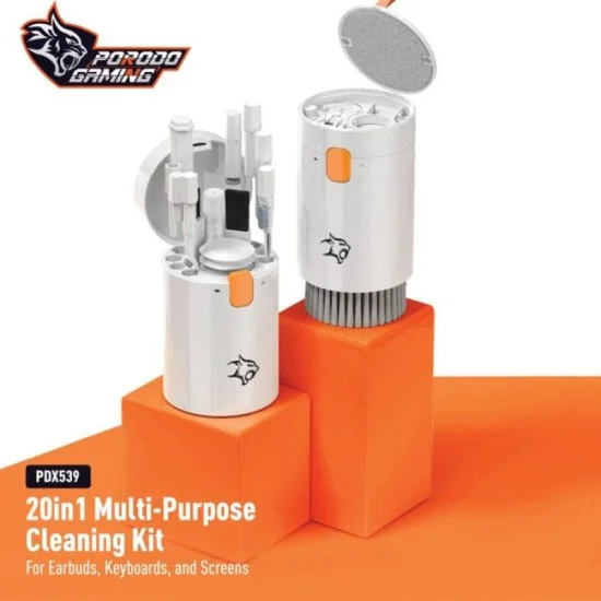 Porodo Gaming 20 in 1 Cleaning Kit - White